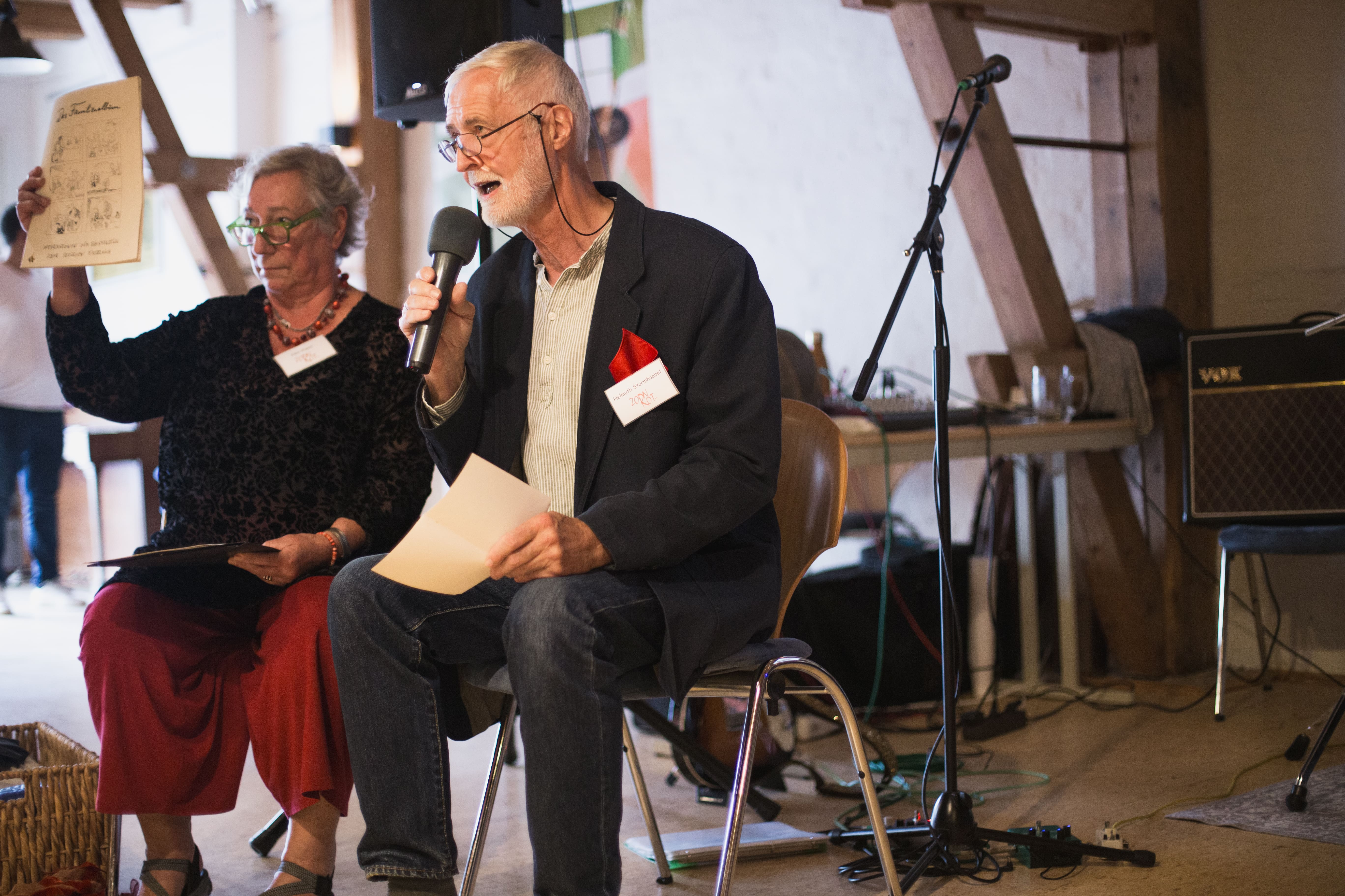 Elke Visser und Helmuth Sturmhoebel erzählen von den Zornrot-Anfängen.